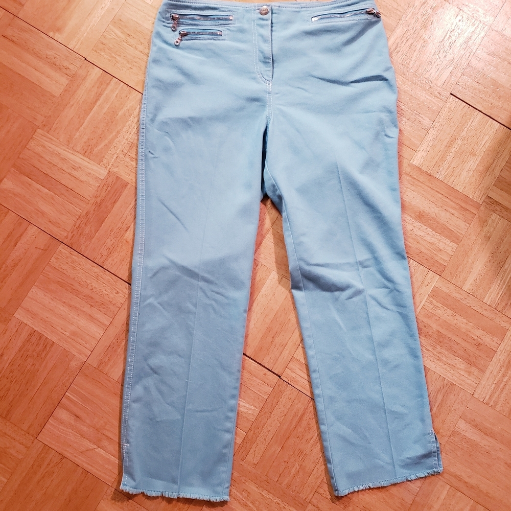 Lillie Rubin Aqua Blue Pant/Jean sz 8